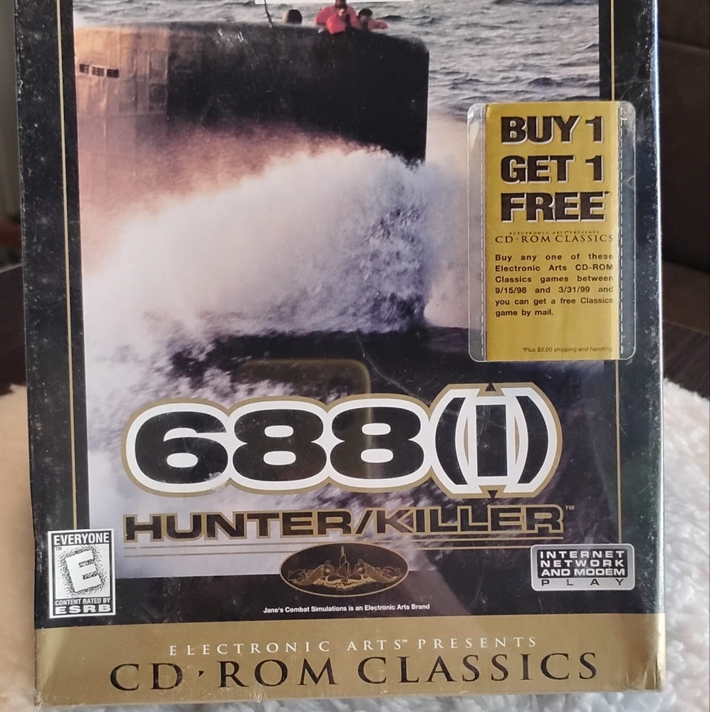 Janes 688(I) Hunter/Killer Submarine Sim PC CD ROM New And Sealed